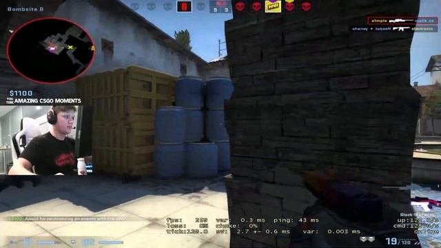 СИМПЛ В ШОКЕ ИЗ ИГРЫ ТИММЕЙТОВ | S1MPLE И ELECTRONIC ИГРАЮТ FPL ИЗ ПОРТУГАЛИИ смотреть онлайн