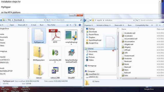 How to install metatrader indicator PipRipper Forex System into Metatrader MT4 смотреть онлайн
