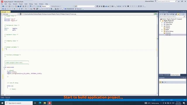 Microchip Studio Tutorial 01: Start Project from template смотреть онлайн
