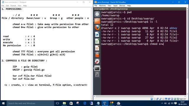 Linux Commands 5. File Permission : chmod смотреть онлайн