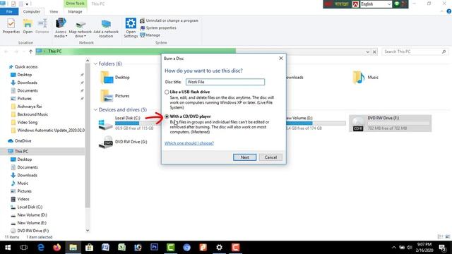 How to Burn/Write a CD/DVD Without Software Windows 10, 8, 7. смотреть онлайн