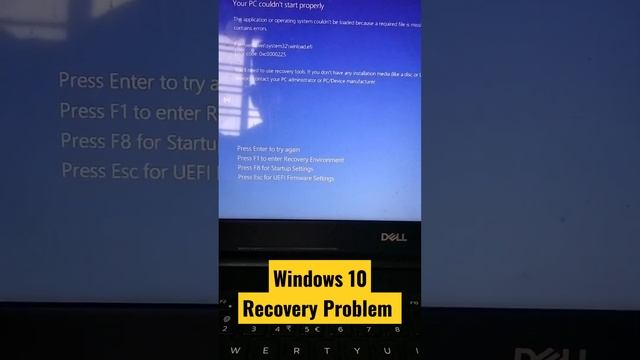 Your PC Couldn't Start Properly Windows 10 Recovery Problem Solved смотреть онлайн