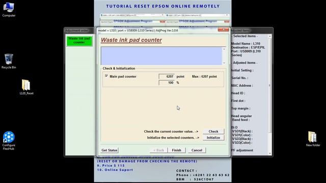 resetter epson l310 смотреть онлайн