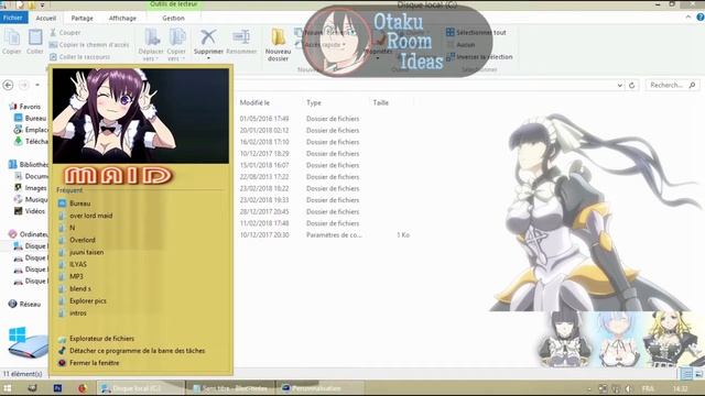 Theme Anime Maid windows 7 and 8.1 смотреть онлайн