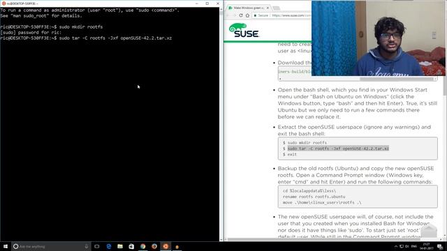 OpenSUSE Linux on Windows 10 WSL | Make Windows green again смотреть онлайн