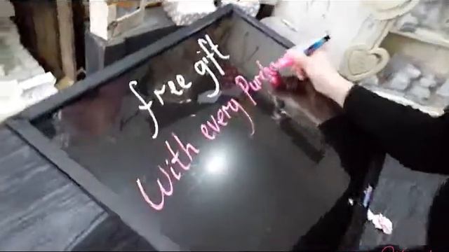 Retail gift shop uses led writing board to transform their display смотреть онлайн