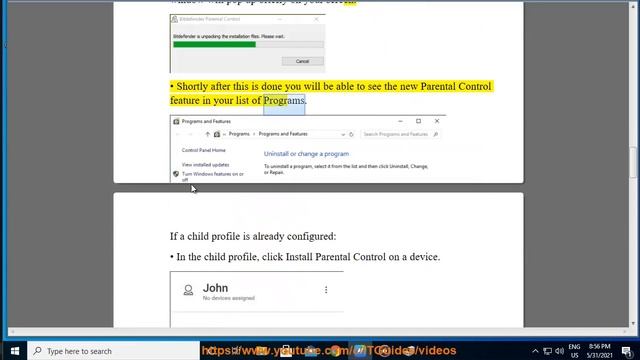 Install Bitdefender Parental Control on Windows 10/8/7 смотреть онлайн