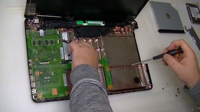 How to replace Battery on Asus F540S F540 R540 X540 K540 A540 FAN, DIY, Battery replacement, смотреть онлайн