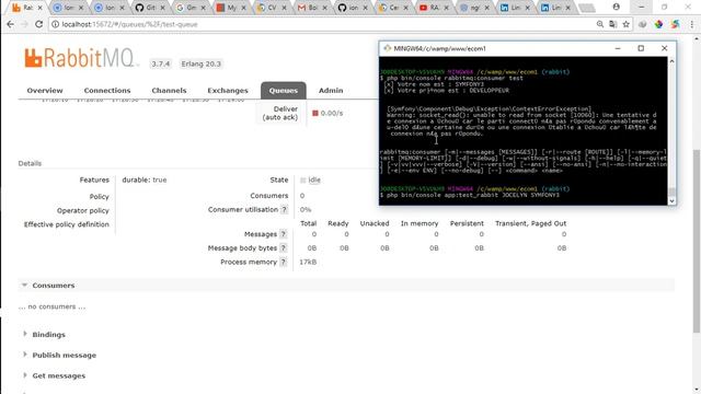 Rabbit mq SYMFONY3 смотреть онлайн