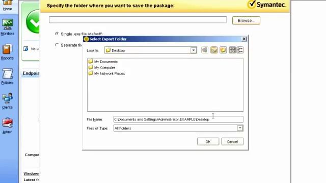 Symantec Endpoint Protection Antivirus Deploy Client using a single executable смотреть онлайн