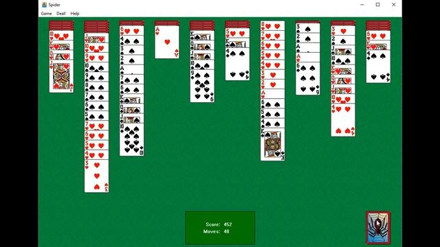 Spider Solitaire Win XP смотреть онлайн