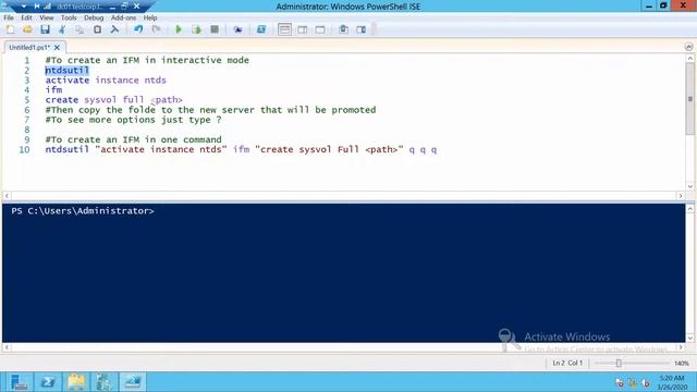 Create an Active Directory IFM | QuickTip смотреть онлайн