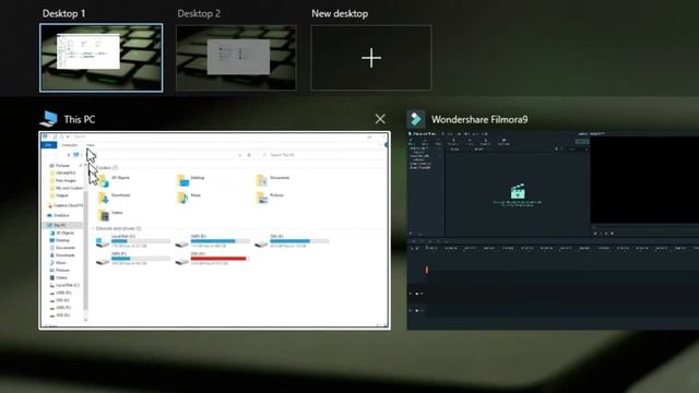 How to use Windows 10 Task View Feature & Multiple Desktops смотреть онлайн