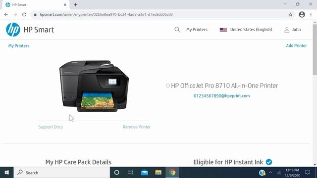 Come rimuovere una stampante dall’account di HP Smart | Applicazione Web HP | HP Support смотреть онлайн