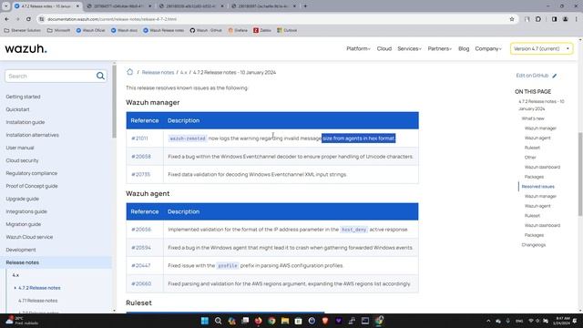 WAZUH - RELEASE NOTES 4.7.2 com pequenas melhorias na interface GUI, politica SCA Debian 12, etc! смотреть онлайн