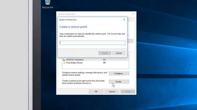 Windows 10 - How to Create a Restore Point смотреть онлайн