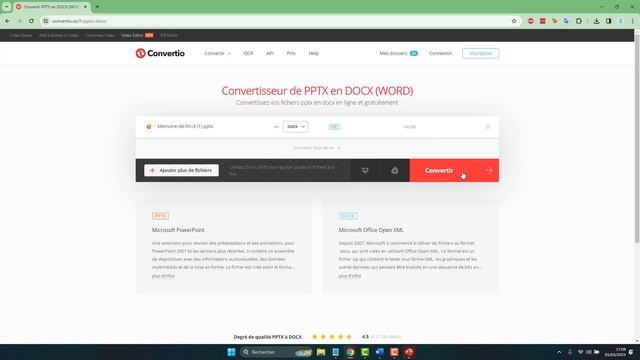 Convertir des diapositives Powerpoint en Word смотреть онлайн