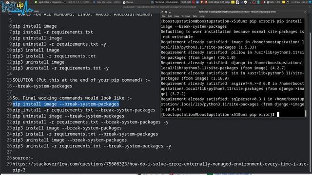 Python pip install -r requirements.txt error: externally managed environment Windows, Linux, MacOS смотреть онлайн