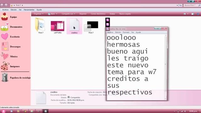 tema pink para windows 7 смотреть онлайн