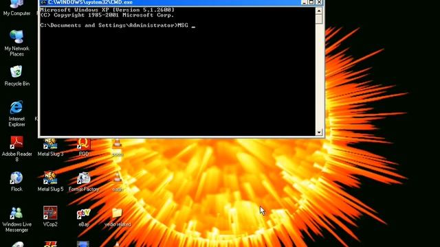 Sending Message Using DOS prompt смотреть онлайн