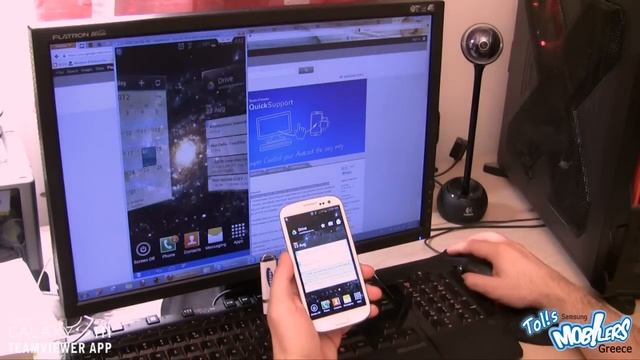Galaxy S3 - TeamViewer QuickSupport app #MobilersGR смотреть онлайн