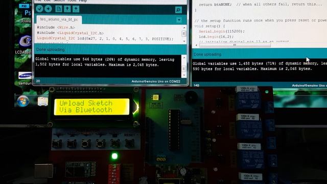 Upload sketch Arduino Via Bluetooth Windows and Bluetooth Android смотреть онлайн