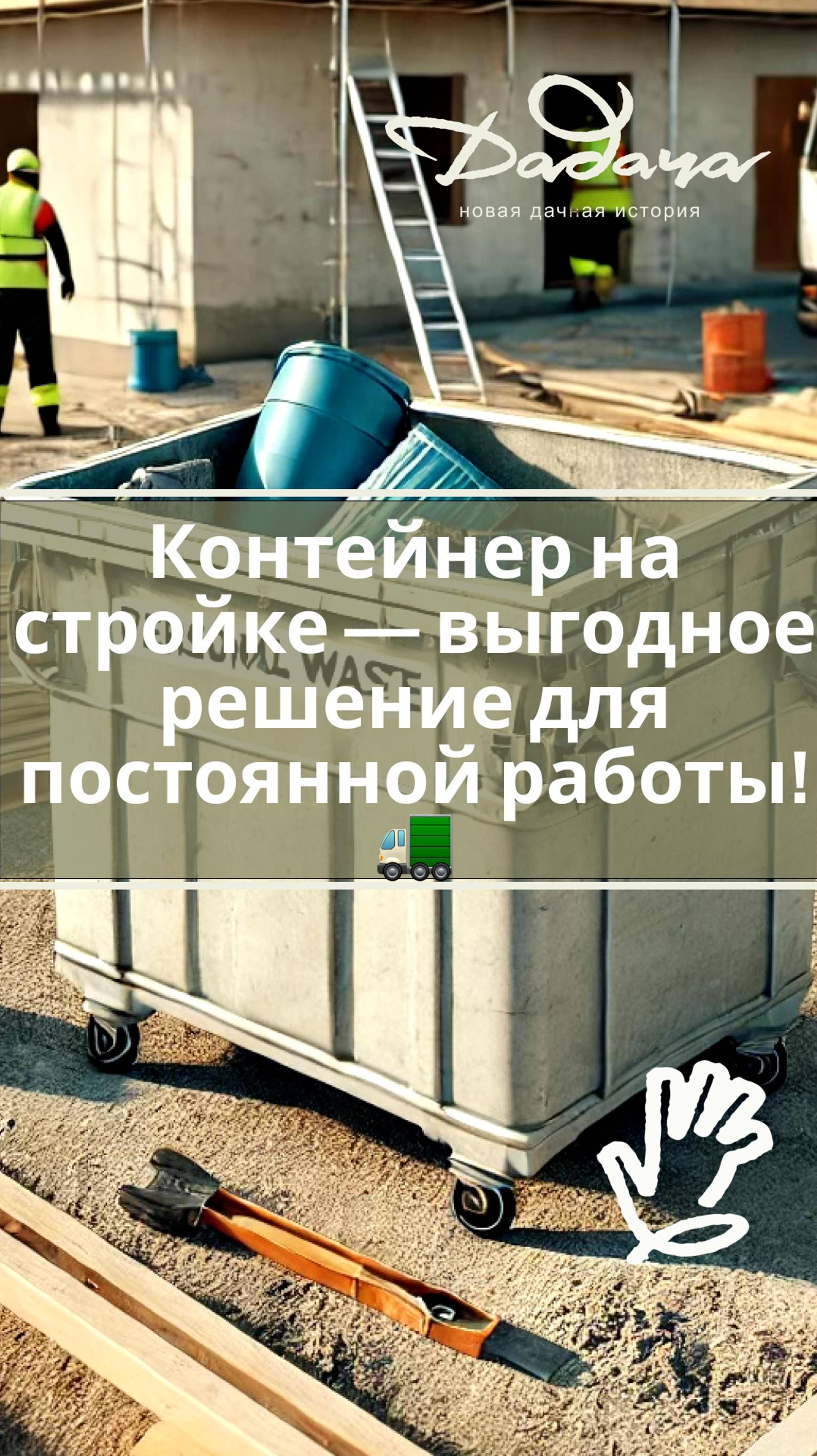 Контейнер на стройке — выгодное решение для постоянной работы! 🚛