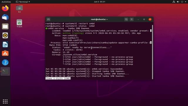 កំណត់ File Sharing ជាមួយ Samba | Configuration fully file sharing in Samba without authentication смотреть онлайн