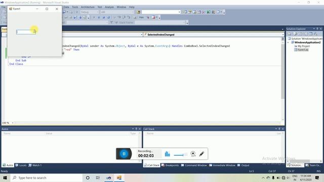 # vb.net Form change background colour using combo box in VB.net смотреть онлайн