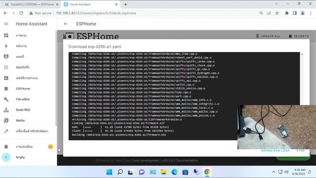 Connect ESP8266 NodeMCU to Home Assistant using ESPHome смотреть онлайн