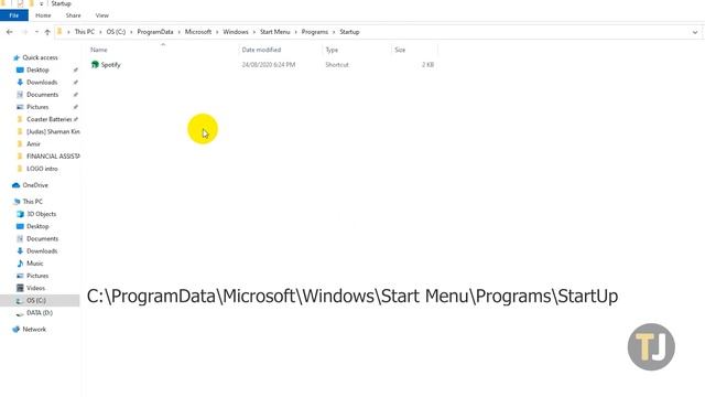 How to Access the Windows 10 Startup Folder! смотреть онлайн