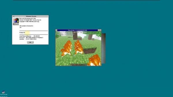 Minecraft Classic (ClassiCube) on Windows NT 3.51