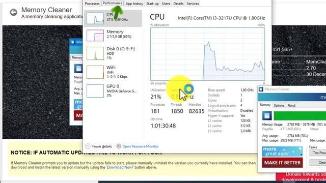 تنظيف داكرة الرامات والكاش ميموري الجزء الثاني تطبيق MEMORY CLEANER First Frame смотреть онлайн