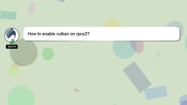 How to enable vulkan on rpcs3? смотреть онлайн