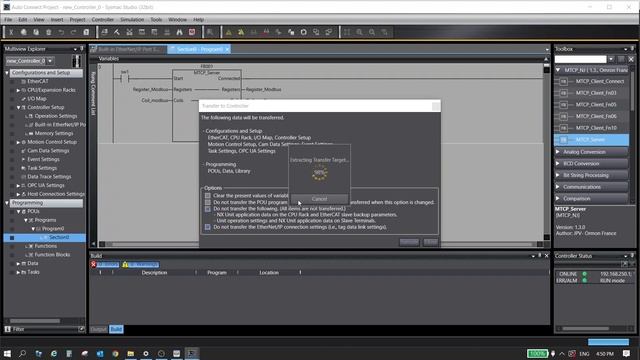 NX102 ModbusTCP Server смотреть онлайн
