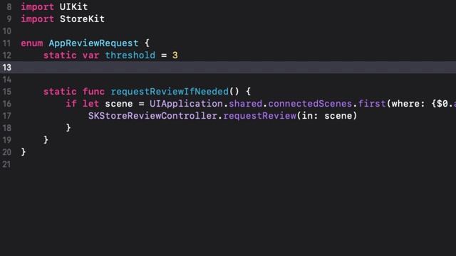 Swift/SwiftUI AppStore App Review Request смотреть онлайн