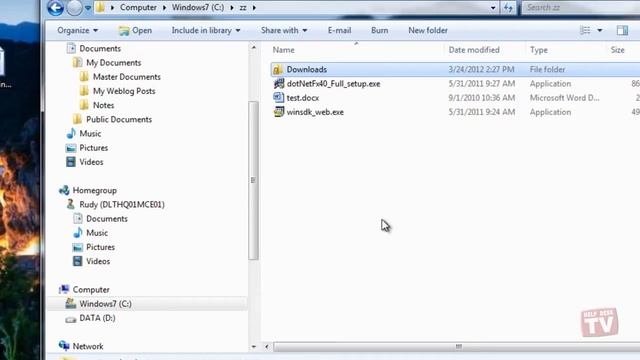 Sharing A File Or Folder In A Windows 7 Home Group смотреть онлайн