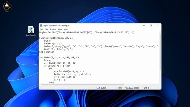 22. VBScript Bangla Tutorial | Age Calculations by Details in VBS | VBS Bangla | Ahsan Tech Tips смотреть онлайн