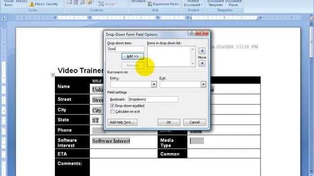 Word 2007: Basics On Creating Forms смотреть онлайн
