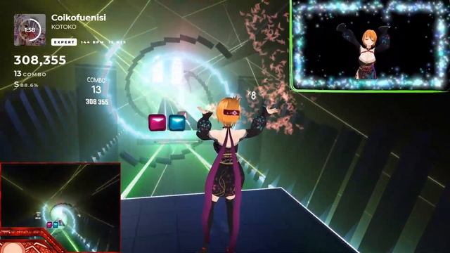 【BeatSaber】Coikofuenisi（Expert）Kinect v1 xbox 360 Full body tracking смотреть онлайн