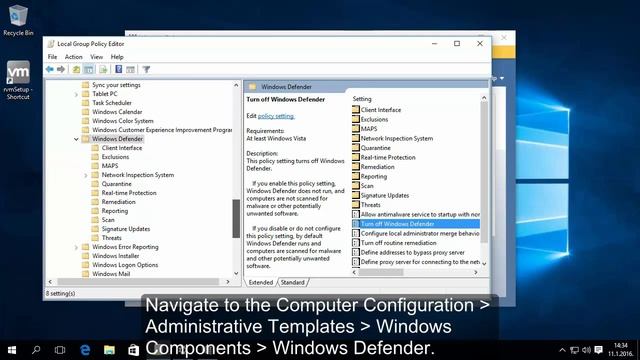 How to Disable Windows Defender permanently in Windows 10 смотреть онлайн