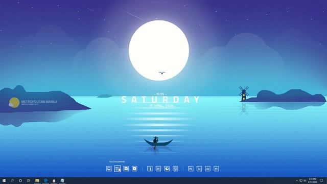 Make your windows desktop smooth and minimalist | Rainmeter смотреть онлайн