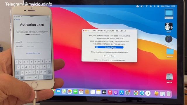 New Hfz Universal Activator ICloud Bypass With Sim/Calls IOS12 Up To IOS14 .8 IPhones And IPads
