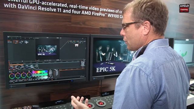 DaVinci Resolve 11 real-time grading using OpenCL on AMD FirePro смотреть онлайн