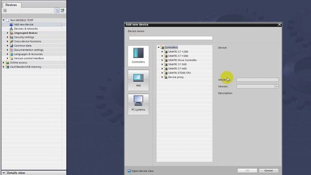 S7 1200 Modbus TCP IP Client смотреть онлайн