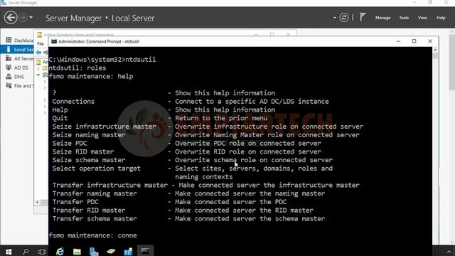 How to Seize FSMO roles in Windows Server 2016 смотреть онлайн