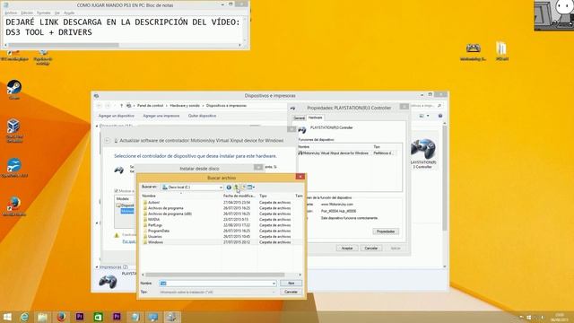 COMO CONFIGURAR MANDO PS3 EN PC[Windows 10 FUNCIONA!] смотреть онлайн