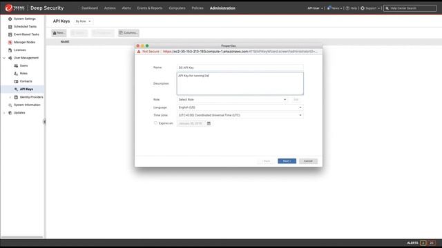 Creating the Trend Micro™ Deep Security™ API Key смотреть онлайн