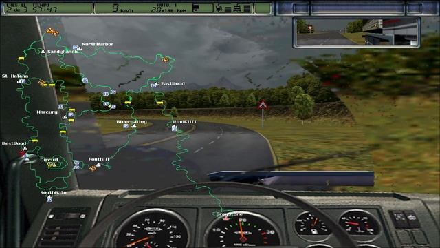 King of the Road (2001) - Gameplay con mi primer simulador de camiones смотреть онлайн