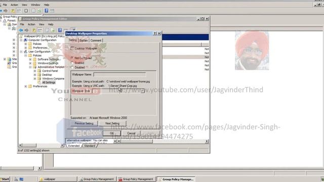 ✅ how to use Group Policy to configure Desktop Wallpaper in Windows Server in Hindi смотреть онлайн